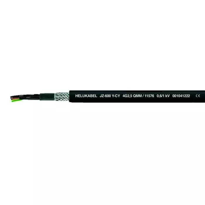 Cable Control Apantallado JZ-600-Y-CY 3G1.5mm² 0.6/1kV Negro main product photo