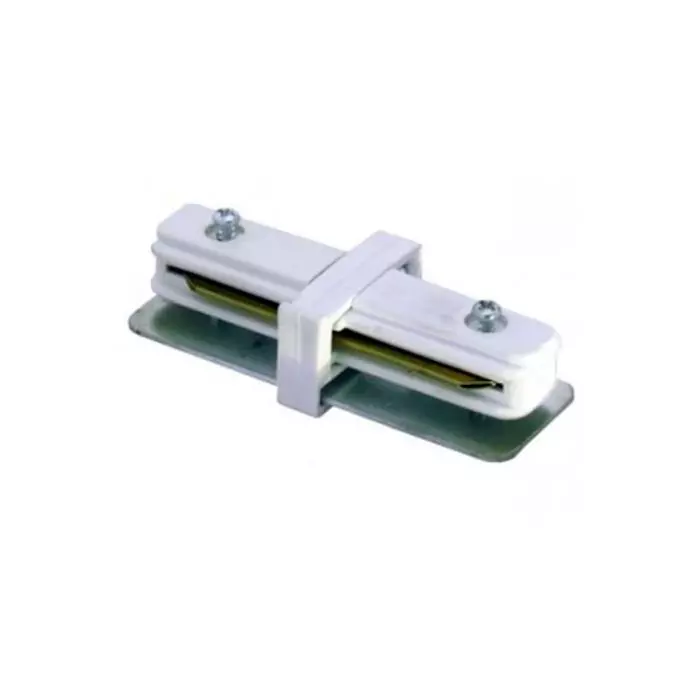 Conector Recto Para Riel Monofásico Blanco (Tipo I) main product photo