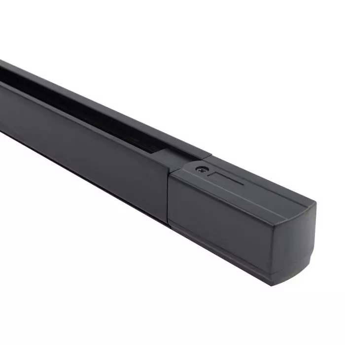 Riel Energizado Trifas.2 Mts. Negro C/Caja Conex.Tr-4(B)2m main product photo