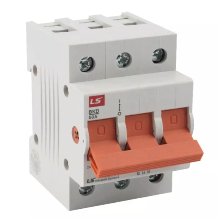 Desconectador Modular Riel Din 3x50a. Bkd main product photo