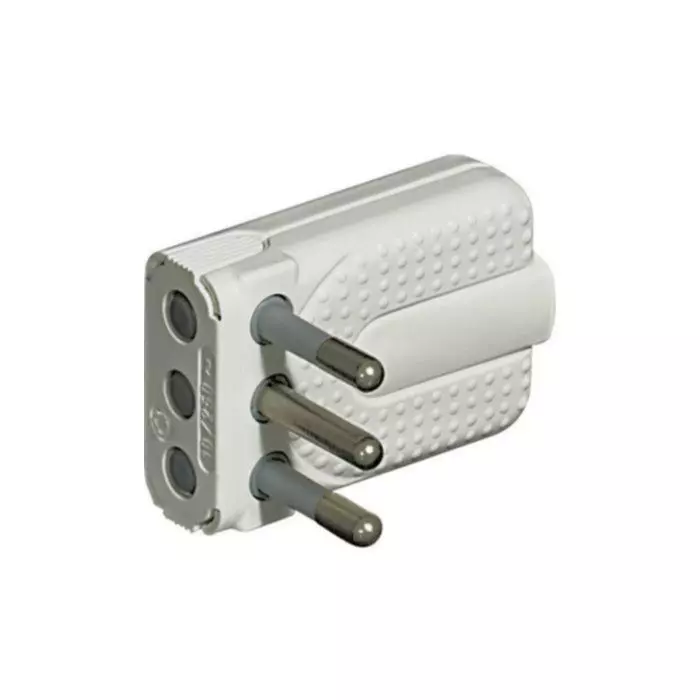 Enchufe Macho Profesional 2P+ T 10A 250V Blanco S2495tge main product photo