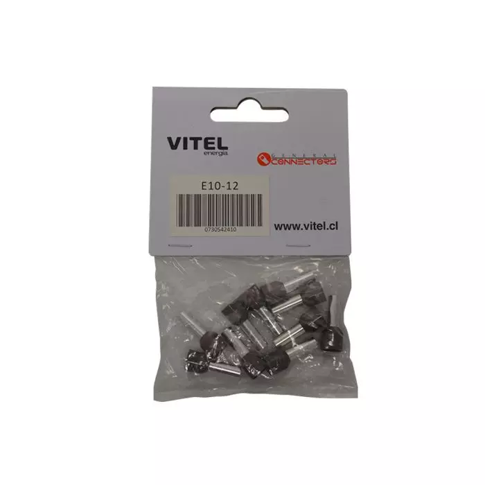 Ferrul Con Aislación Cafe Para Cables De 10mm² X 10 Und. main product photo