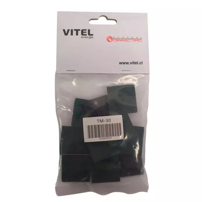 Bases Adhesivas Negra 30x30mm para amarra cable bolsa 10 Und. main product photo