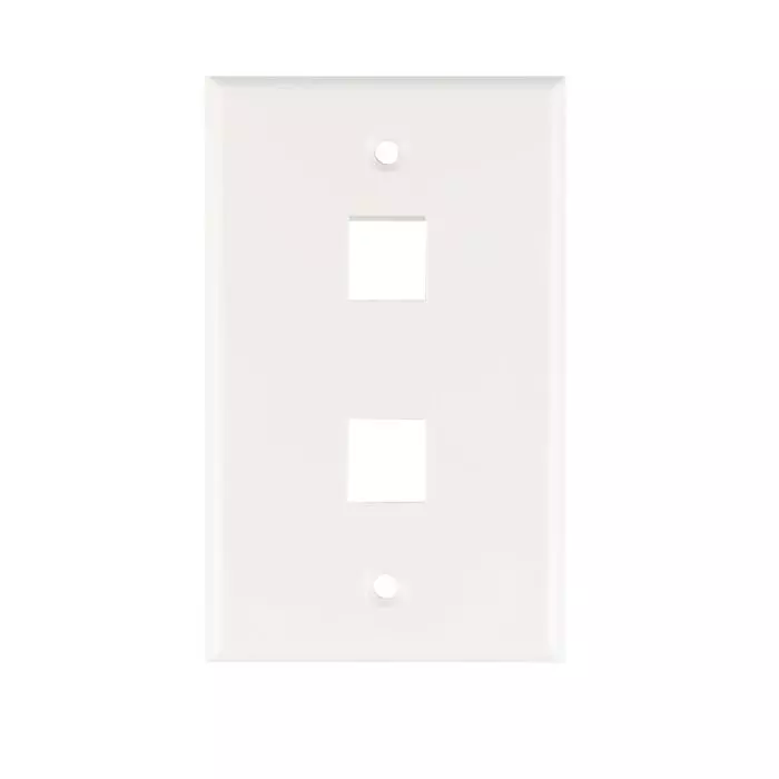 Placa PVC Faceplate 2 Módulo Rj-45 main product photo