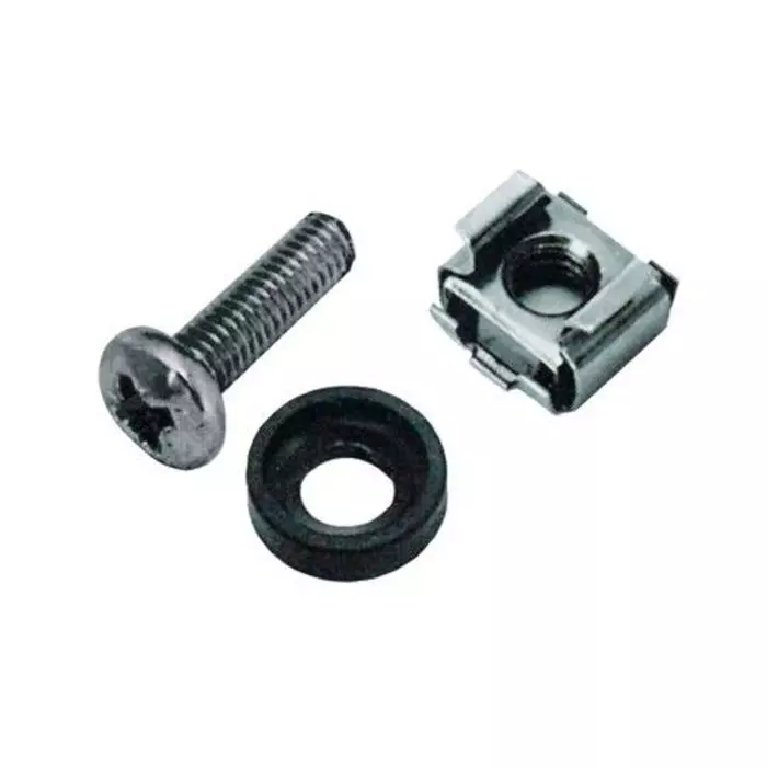Juego De Pernos Golillas Tuercas Enjaulada P/ Rack 10und main product photo