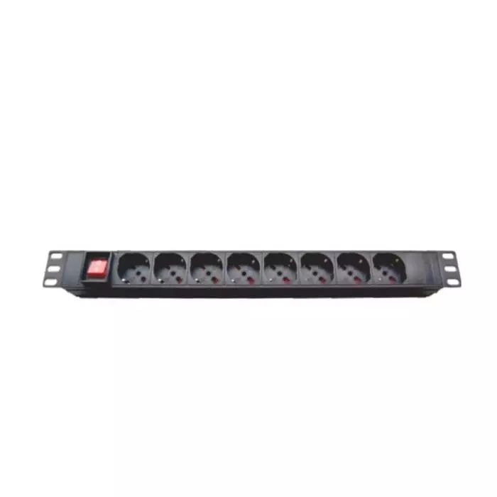 Pdu 8 Enchufes Schuko 16a 1u Con Interruptor 220v Con Enchufe Italiano 16a main product photo