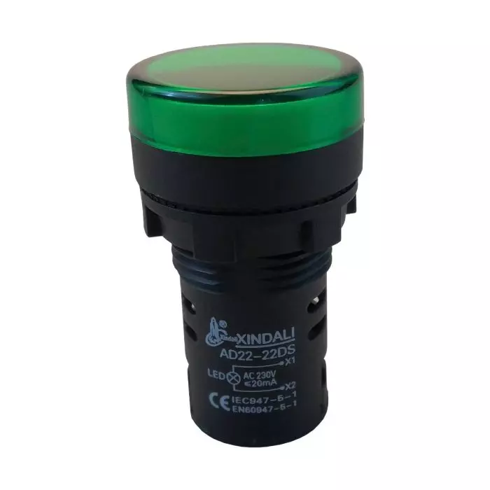 Piloto Led 16mm Verde 220v Ad22-16ds(A) main product photo