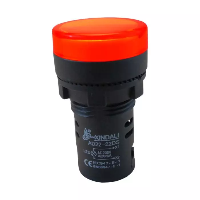 Piloto Led 22mm Rojo 220v Ac/Dc Ad22-22ds(A) main product photo
