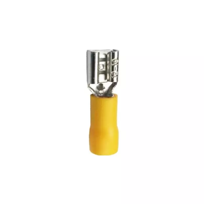 Terminal Hembra Amarrillo 12-10 Awg(4mm²-6mm²) Diámetro 6.3 Mm main product photo