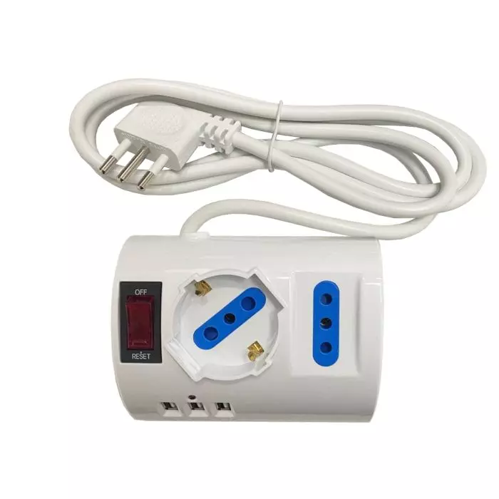 Alargador Escritorio Usb 2p+T 10/16a 250vac 2500w 1.5m main product photo