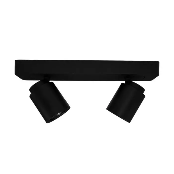 FOCO S/PTO. RIEL DOBLE GU10 2x50W NEGRO FH31312A11 main product photo