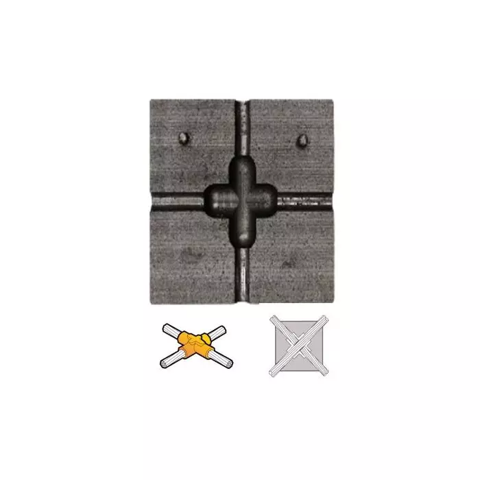 Molde De Grafito "X" Plana 95mm (3/0awg) main product photo