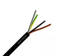 Cordón Flexible 4x2.5mm2 H05vv-F Negro Metro