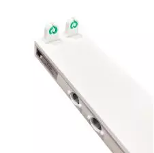 Luminaria Regleta / Angular P/2xtubos Led 1200mm (Tub. No Incluidos)