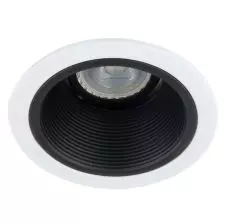 Foco Emb Dazzling Gu10 Antidesl Bco.Refl Negro Bs3130-5(W)