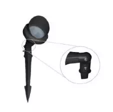 Foco Estaca con Visera GU-10 Negro IP64