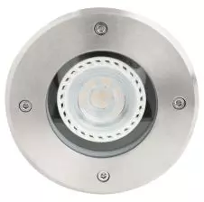 Foco Piso Emb.Bisel Acero Ip65 Gu10 110x165mm D1010s