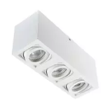Foco S/Puesto Rectag.Blanco Gu-10 3x35w Ip-20 Ox.13c