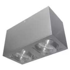 Foco S/Puesto Rectag.Gu-10 2x35w Ip-20 Ox.13b