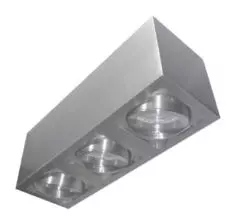 Foco S/Puesto Rectag.Gu-10 3x35w Ip-20 Ox.13c