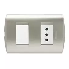 Interruptor 9/12+Enchufe 10A Modus Style Perla AE2203EBNA