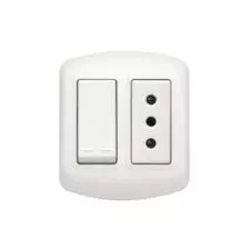 Interruptor Sobre Puesto 9/12+Enchufe 10A Modus Plus Blanco CAL1203BN