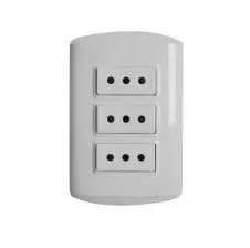 Enchufe Triple 2P+T 10A Modus Plus Blanco 1308BN