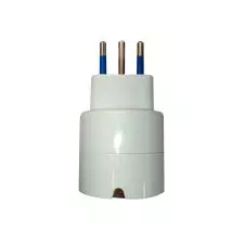 Adaptador Schuko 2p+T 10a 1500w Blanco HAMPER