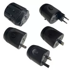 Adaptador Viaje Universal C/Usb All In One 100v-240vac