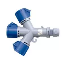 Enchufe Hembra Múltiple Volante De 3  Hembra 2x16+Amp+T 9432006