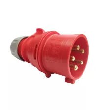 Enchufe Macho Volante 3P+N+T 32A IP44 380V 025-6