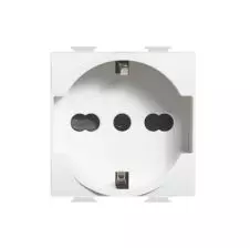 Modulo Enchufe Schuko 2P+T 10/16A Blanco Am5440/16 BTICINO