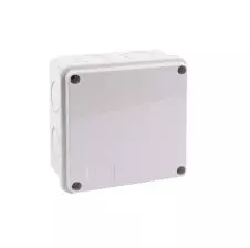 Caja De Distribución Abs 100x100x50mm Ip55 Sin Conos Libre De Halógeno