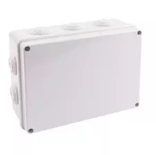 Caja De Distribución Abs 190x140x70mm Ip55 10 Conos Libre De Halógeno