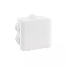 Caja De Distribución Abs 89x89x50mm Ip55 7 Conos Libre De Halógeno