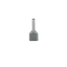 Ferrul Doble Aislación Gris Para 2 Cables De 1.5mm²