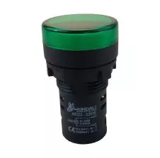 Piloto Led 16mm Verde 220v Ad22-16ds(A)