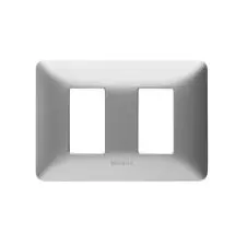Placa 2 Modulos Aluminio Metal Plata Am503m2sl Matix