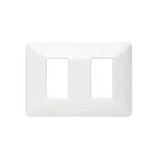 Placa 2 Puestos Tecnopolimero Blanco Matix Am503/2bn
