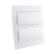 Tablero Embutido 24 Circuitos Tapa Blanca 24ways Ip40
