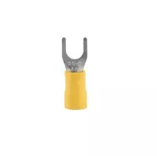 Terminal Horquilla Amarrillo 12-10 Awg(4mm²-6mm²) Diámetro 5 Mm