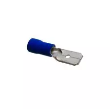 Terminal Macho Azul 16-14 Awg(1.5mm²-2.5mm²) Diámetro 6.3 Mm