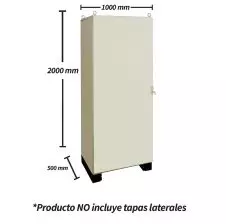 Gabinete Metálico Autosoportado| 2000x1000x500mm con Placa de Montaje TIBOX