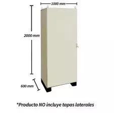 Gabinete Metálico Autosoportado| 2000x1000x600mm con Placa de Montaje