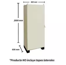Gabinete Metálico Autosoportado| 2000x800x600mm con Placa de Montaje TIBOX