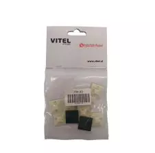 Bases Adhesivas Blanca 20x20mm para amarra cable bolsa 10 Und.