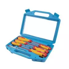 Kit de 7 Atornilladores Para Electricistas Tensión Máxima 1000V.
