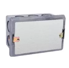 Caja Pvc Embutido Recto 5/8 Oreja Metálicapara Hormigón 10 Salidas Gris