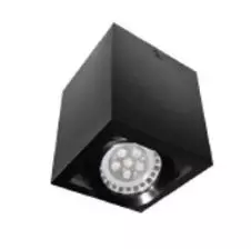 Foco Sobrepuesto Cuadrado Basculante 35W GU-10 IP20 Negro