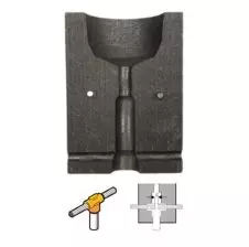 Molde De Grafito Estructural Pasante 70mm (2/0 Awg)